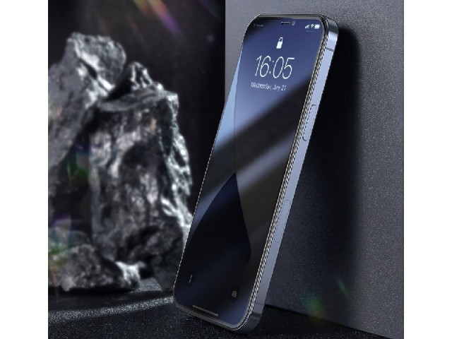 محافظ صفحه نمايش بیسوس مدل Curved Screen Anti-peeping SGAPIPH67N-ATG01 مناسب برای گوشی موبایل اپل iPhone 12 Pro Max (پک 2 عددی)