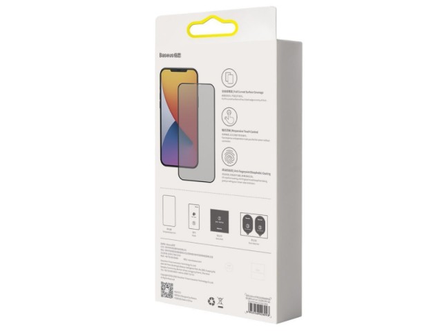محافظ صفحه نمايش بیسوس مدل Curved Screen Anti-peeping SGAPIPH61P-ATG01 مناسب برای گوشی موبایل اپل iPhone 12/12 Pro (پک 2 عددی)