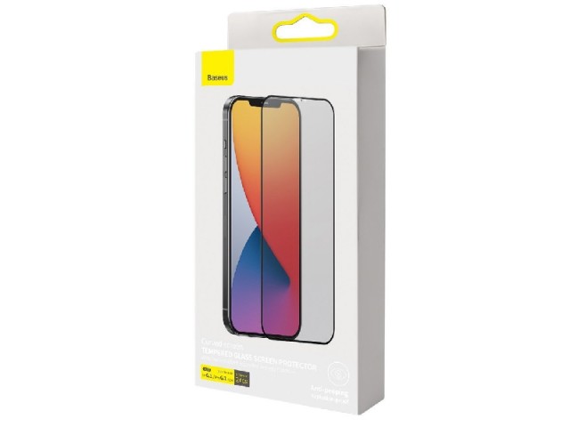 محافظ صفحه نمايش بیسوس مدل Curved Screen Anti-peeping SGAPIPH61P-ATG01 مناسب برای گوشی موبایل اپل iPhone 12/12 Pro (پک 2 عددی)