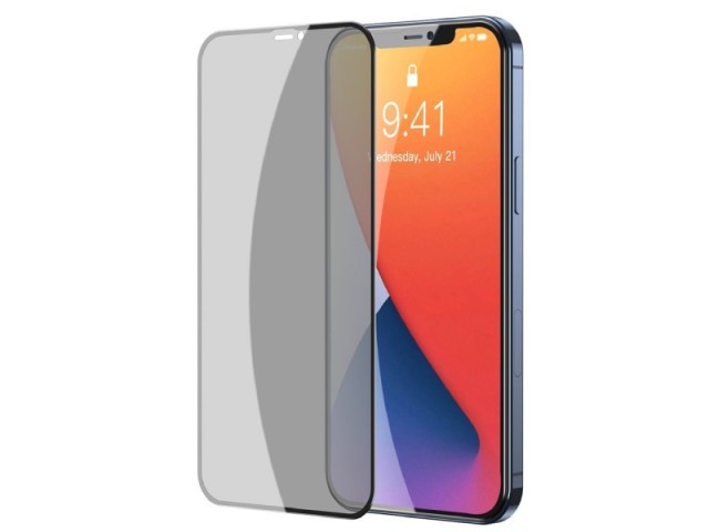 محافظ صفحه نمايش بیسوس مدل Curved Screen Anti-peeping SGAPIPH61P-ATG01 مناسب برای گوشی موبایل اپل iPhone 12/12 Pro (پک 2 عددی)