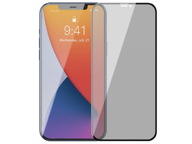 محافظ صفحه نمايش بیسوس مدل Curved Screen Anti-peeping SGAPIPH61P-ATG01 مناسب برای گوشی موبایل اپل iPhone 12/12 Pro (پک 2 عددی)