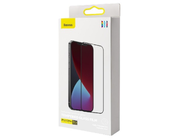 محافظ صفحه نمايش بیسوس مدل Curved Screen Anti-Blue light SGAPIPH61P-KP01 مناسب برای گوشی موبایل اپل iPhone 12/12 Pro (پک 2 عددی)