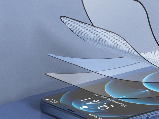 محافظ صفحه نمايش بیسوس مدل Curved Screen Anti-Blue light SGAPIPH61P-KP01 مناسب برای گوشی موبایل اپل iPhone 12/12 Pro (پک 2 عددی)