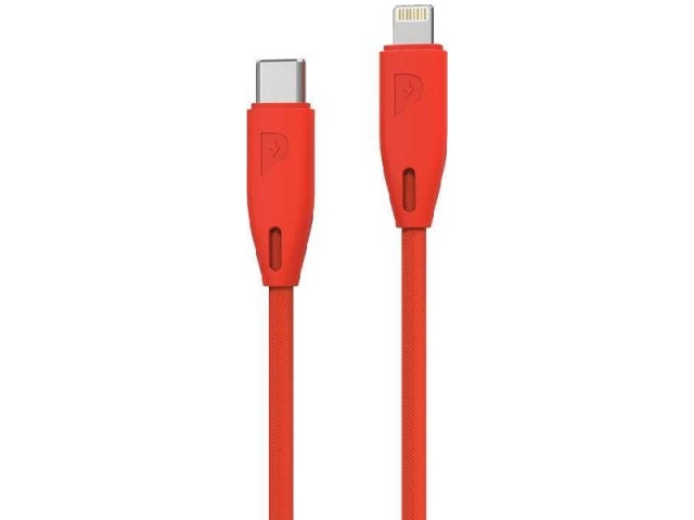 کابل فست شارژ تایپ سی به لایتنینگ پاورولوژی مدل PCAB002 به طول 2 متر
