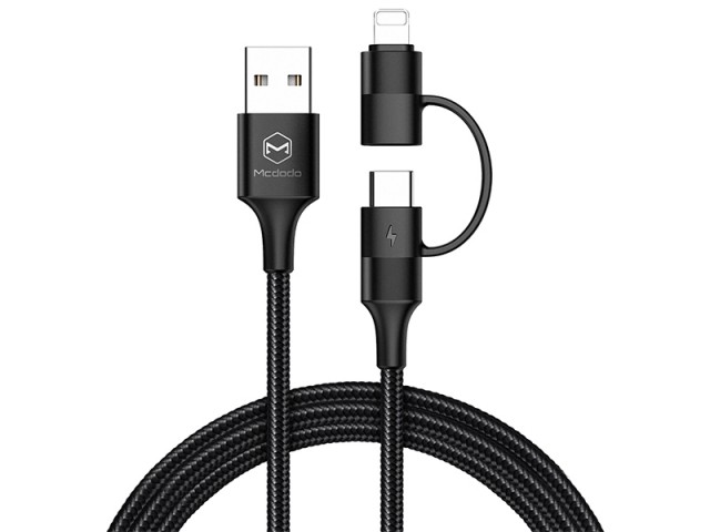 کابل شارژ سریع تایپ سی دو کاره مک دودو مدل CA-6800