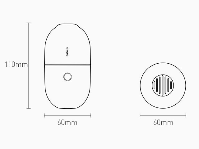 جارو شارژی بیسوس مدل C2 Desktop Capsule Vacuum Cleaner CRXCQC2-01