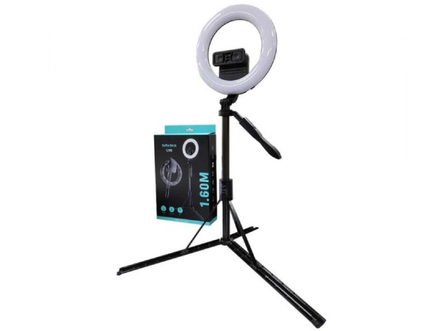 رینگ لایت عکاسی و مونوپاد بلوتوثی سه پایه دار مدل L06