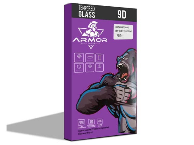 محافظ صفحه نمایش ایربگ دار آرمور مدل Full Cover Kingkong Glass مناسب برای گوشی موبايل شیائومی Poco X3/X3 NFC/X3 Pro