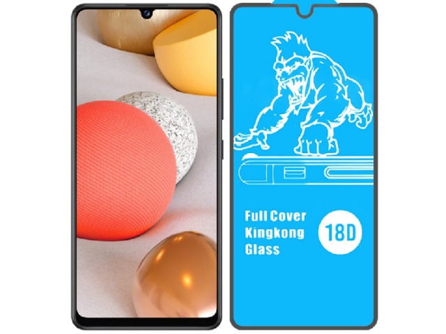 محافظ صفحه نمایش ایربگ دار آرمور مدل Full Cover Kingkong Glass مناسب برای گوشی موبايل سامسونگ A42