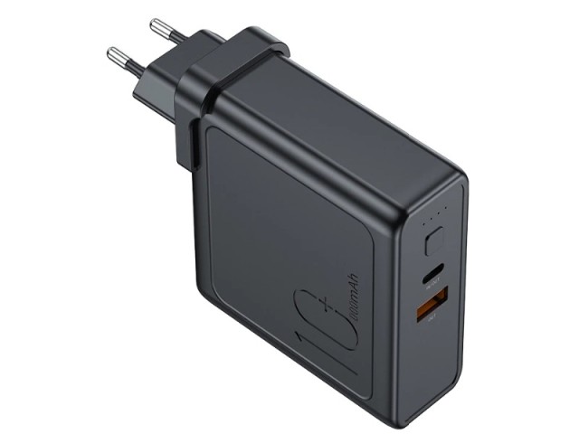 پاور بانک 10000 میلی آمپر و شارژر دیواری فست شارژ راک مدل RMP0412