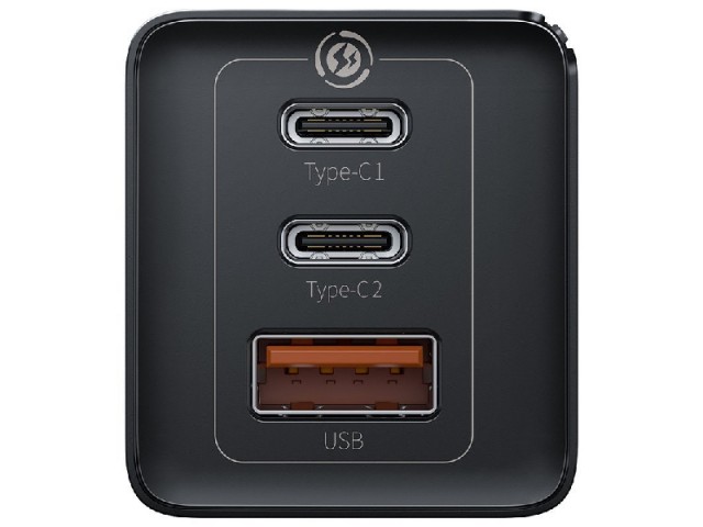 شارژر دیواری فست شارژ 65 وات بیسوس مدل GaN2 Pro CCGAN2P-B01 بهمراه کابل دو سر تایپ سی