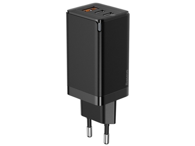 شارژر دیواری فست شارژ 65 وات بیسوس مدل GaN2 Pro CCGAN2P-B01 بهمراه کابل دو سر تایپ سی