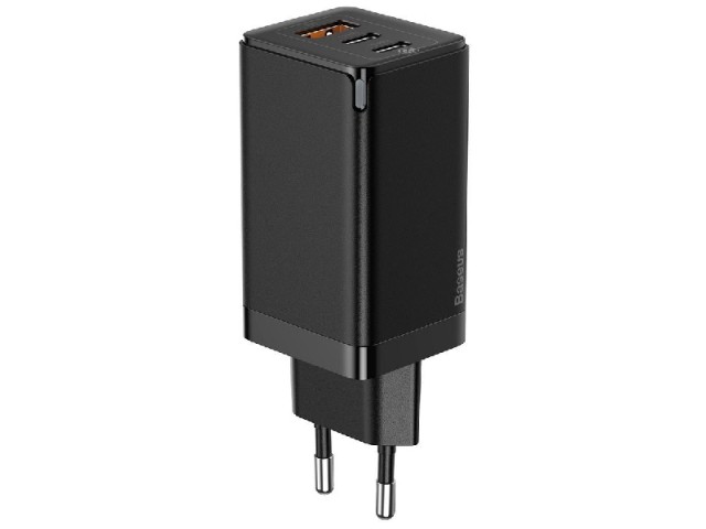 شارژر دیواری فست شارژ 65 وات بیسوس مدل GaN2 Pro CCGAN2P-B01 بهمراه کابل دو سر تایپ سی