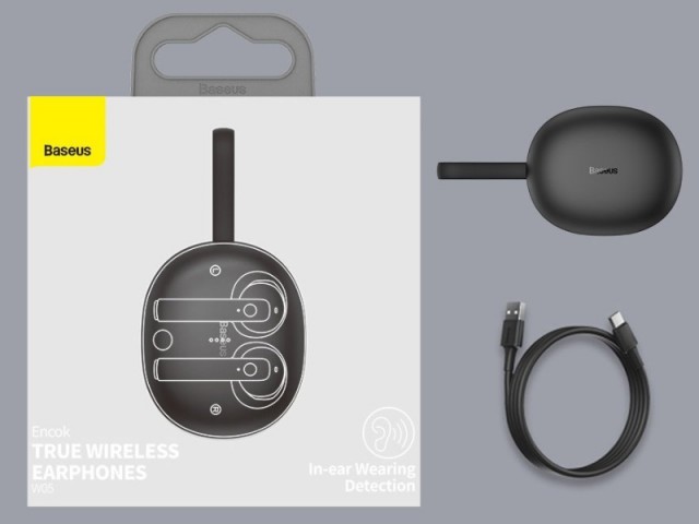 هندزفری بی سیم بیسوس مدل Encok W05 True Wireless Earphones NGW05-01 بهمراه کیس شارژ بی سیم