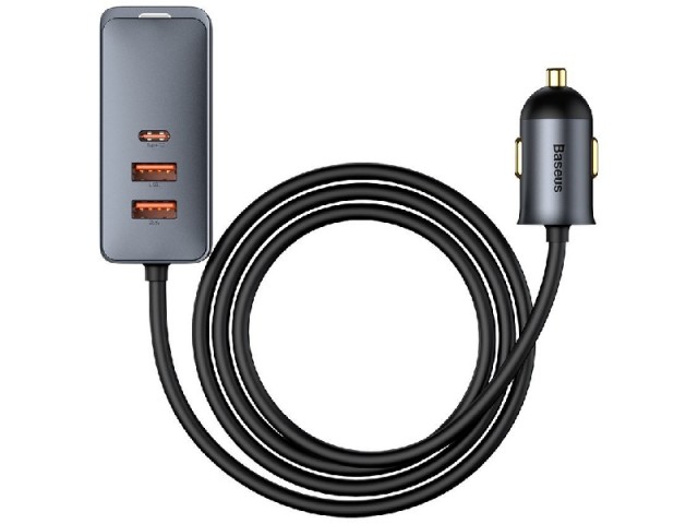 شارژر فندکی 120 وات بیسوس مدل Share Together CCBX-120C2 CCBT-A0G Car Charger