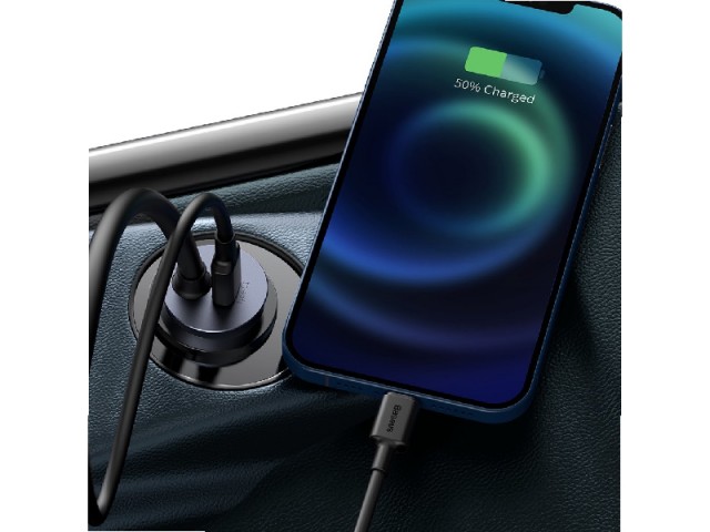 شارژر فندکی فست شارژ بیسوس مدل Share Together CCBX-120C2 CCBT-A0G Car Charger دارای 4 پورت و توان 120 وات