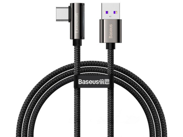 کابل تایپ سی مخصوص بازی بیسوس مدل Legend Series Elbow Fast Charging Data Cable 66W CATCS-B01