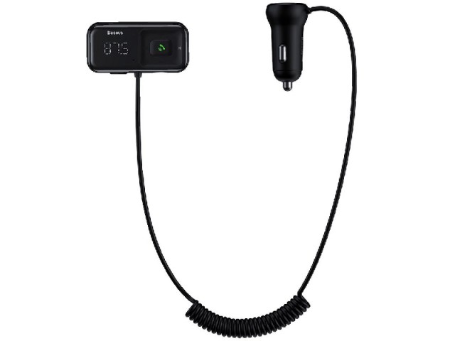شارژر فندکی با قابلیت پخش موسیقی و مکالمه بیسوس مدل T typed S-16 wireless MP3 car charger CCTM-E01