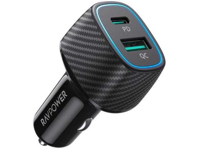 شارژر فندکی فست شارژ راو پاور مدل RP-VC009