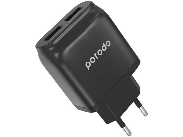 شارژر دیواری فست شارژ پرودو مدل PD-0203MEU بهمراه کابل میکرو یو اس بی