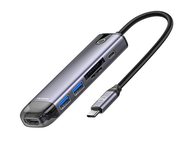 هاب تایپ سی 6 پورت مک دودو مدل HU-7740