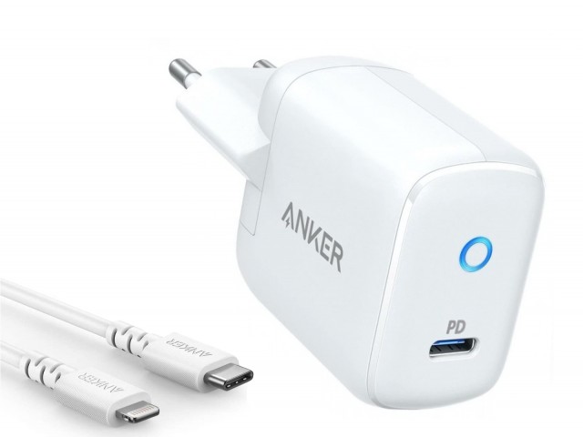 شارژر دیواری فست شارژ انکر مدل B2019LD1 بهمراه کابل تایپ سی به لایتنینگ