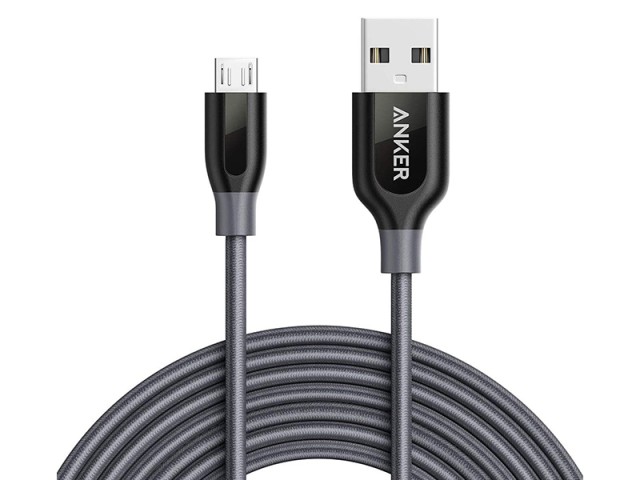 کابل تبدیل USB به Micro-USB انکر مدل A8142 PowerLine Plus به طول 1.8 متر