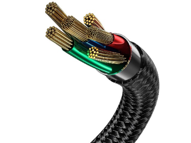 کابل فست شارژ تایپ سی بیسوس مدل Halo Data Cable CATGH-G01 به طول 1 متر