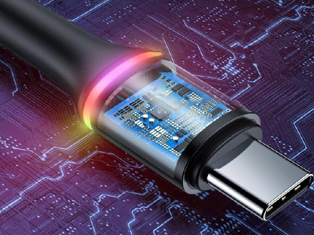 کابل فست شارژ تایپ سی بیسوس مدل Halo Data Cable CATGH-G01 به طول 1 متر
