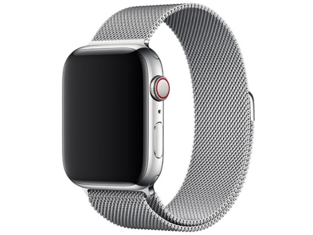 بند فلزی ساعت مدل Milanese Loop مناسب برای اپل واچ 44/42 میلی‌متری