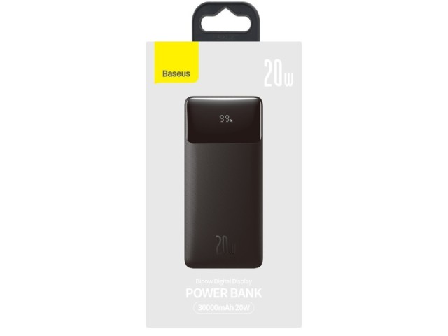 پاور بانک فست شارژ 30000 میلی آمپر بیسوس مدل Bipow Digital Display PPDML-N01