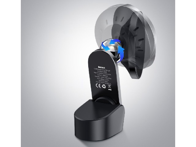 پایه نگهدارنده مگنتی و شارژر وایرلس بیسوس مدل Big Energy Car Mount Wireless Charger WXJN-01