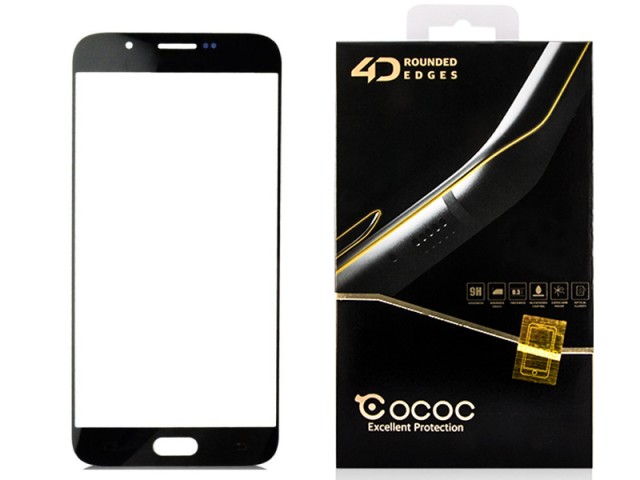 محافظ صفحه نمايش تمام چسب کوکوک مدل 4D Rounded Edges مناسب برای گوشی موبايل سامسونگ A8 2016