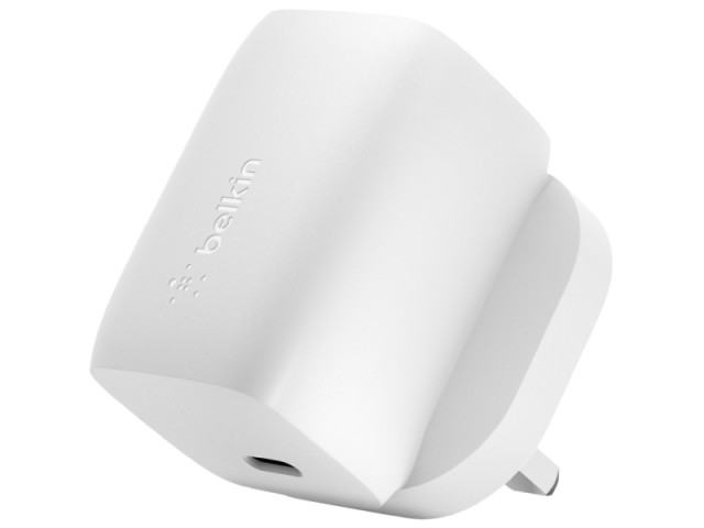 شارژر دیواری فست شارژ 60 وات بلکین مدل Boost Charge Pro GaN WCH002myWH