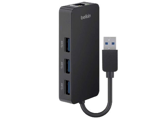 هاب تایپ سی 4 پورت بلکین مدل B2B128 (دارای 3 پورت USB3.0 و RJ45)