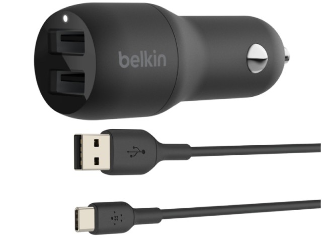 شارژر فندکی بلکین مدل BMJ001 بهمراه کابل تایپ سی