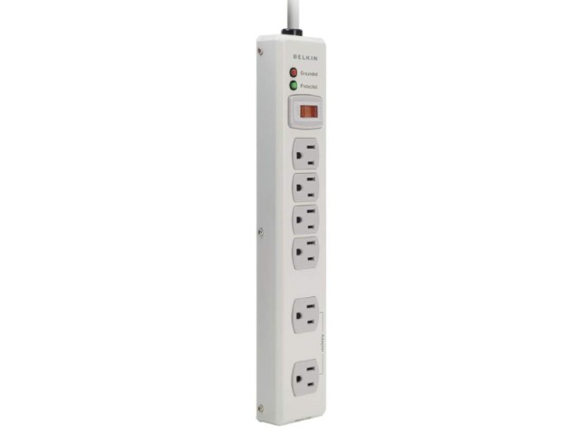 چند راهی برق بلکین مدل Outlet Metal Surge Protector F9H620-06-MTL