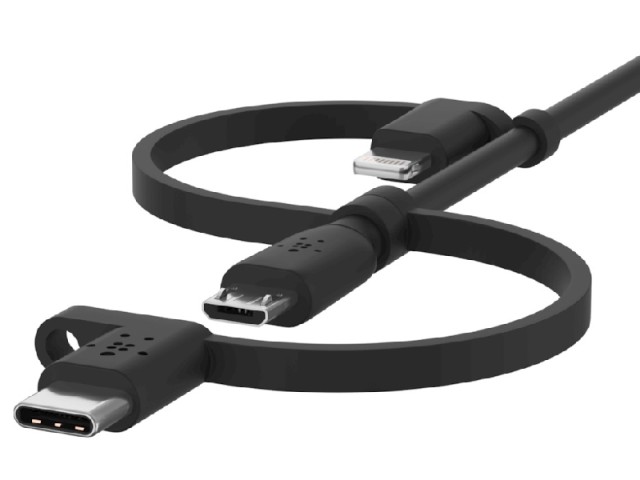 کابل سه سر بلکین مدل CAC001bt1.8MBK به طول 1.8 متر