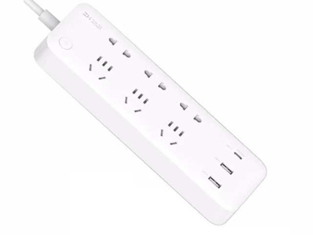 چند راهی برق و شارژر فست شیائومی مدل ZMI CXP01 65W (دارای 2 پورت USB و 1 پورت Type-C)