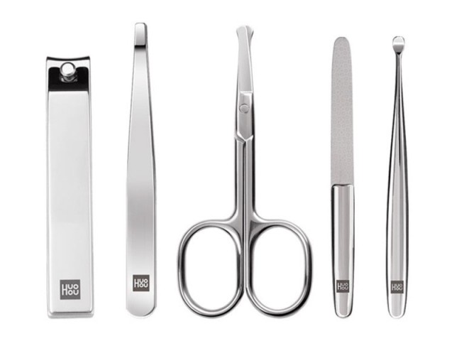 ست 5 عددی مانیکور و ناخن گیر شیائومی مدل HuoHou HU0061 Manicure Set Nail Clipper