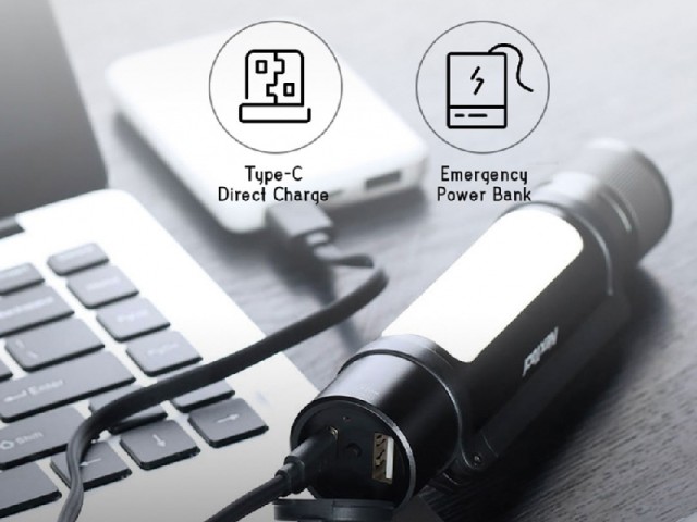 چراغ قوه و پاوربانک چندکاره شیائومی مدل NexTool Outdoor 6 in 1 Thunder Flashlight NE20030