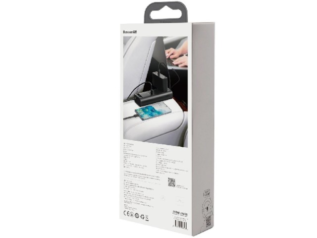 شارژر و مبدل برق خودرو بیسوس مدل In-car Inverter 150W 220V CN/EU CRNBQ-A01