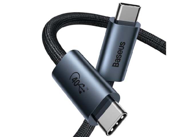 کابل فست شارژ دو سر تایپ سی بیسوس مدل Flash Series USB4.0 Full Featured CASS010014 با قابلیت اتصال به TV