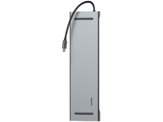 استند لپ تاپ و هاب تایپ سی 10 پورت بیسوس مدل Enjoyment 10 in 1 Docking Station Stand CATSX-F0G