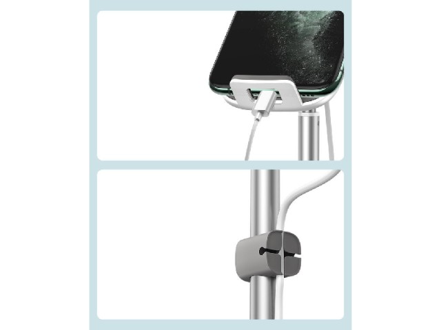 پایه نگهدارنده و شارژر وایرلس بیسوس مدل Literary Youth Desktop Bracket SUWY-D0S