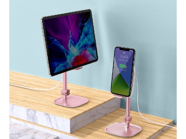 پایه نگهدارنده و شارژر وایرلس بیسوس مدل Literary Youth Desktop Bracket SUWY-D0S