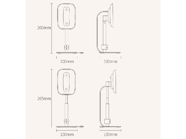 پایه نگهدارنده و شارژر وایرلس بیسوس مدل Literary Youth Desktop Bracket SUWY-D0S