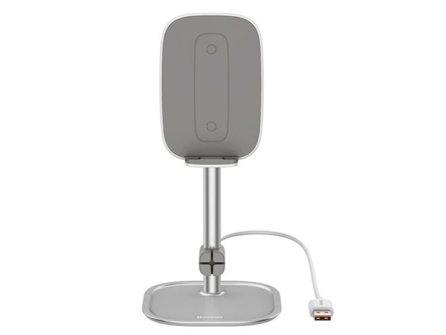پایه نگهدارنده و شارژر وایرلس بیسوس مدل Literary Youth Desktop Bracket SUWY-D0S