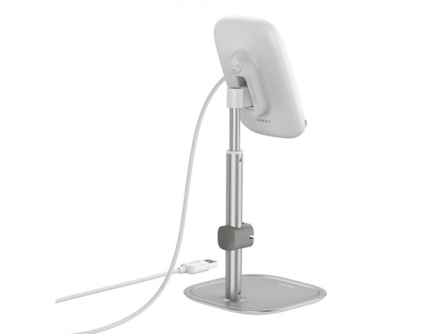 پایه نگهدارنده و شارژر وایرلس بیسوس مدل Literary Youth Desktop Bracket SUWY-D0S
