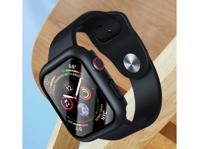 قاب محافظ و گلس راک مدل Integrated Protective Case & Film مناسب برای ساعت هوشمند اپل واچ 45mm